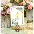 thumbnail image 2 of Darling Souvenir DIY Table Numbers Floral Frame Corner Wedding Reception Table Top Cards-4" x 6" (1 to 40), 2 of 4