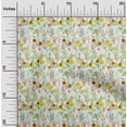 thumbnail image 2 of oneOone Viscose Chiffon Yellow Fabric Florals Quilting Supplies Print Sewing Fabric By The Yard 42 Inch Wide, 2 of 4
