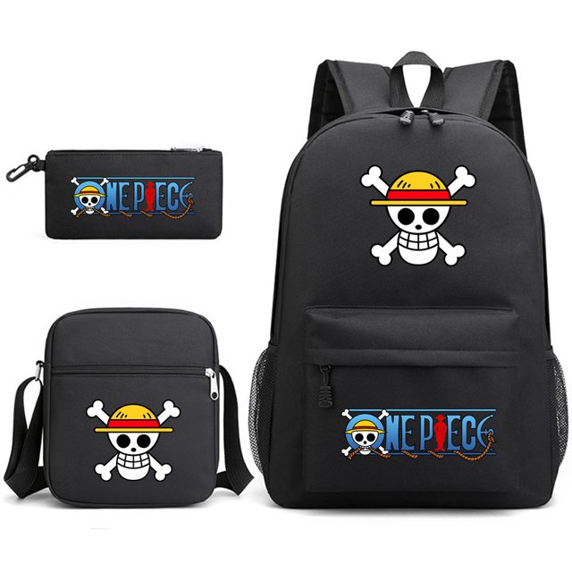 Lightning Pet Backpack Three Piece Set, Backpack Student Schoolbag
