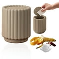 thumbnail image 2 of Small Desk Trash Can With Lid,Desktop Small Trash Can Recycling Garbage Can For Tabletop Countertop,Waste Garbage Can For Office Parlor Car Bedroom,Small Table Top Trash Can With Lid,Dark Gray, 2 of 8