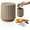 Dark Gray, variant on FXMLRLK Desktop Mini Cute Trash Can with Lid, Space Saving PP Plastic Cylindrical Tiny Garbage Can, Size:5.91" x 4.92", White