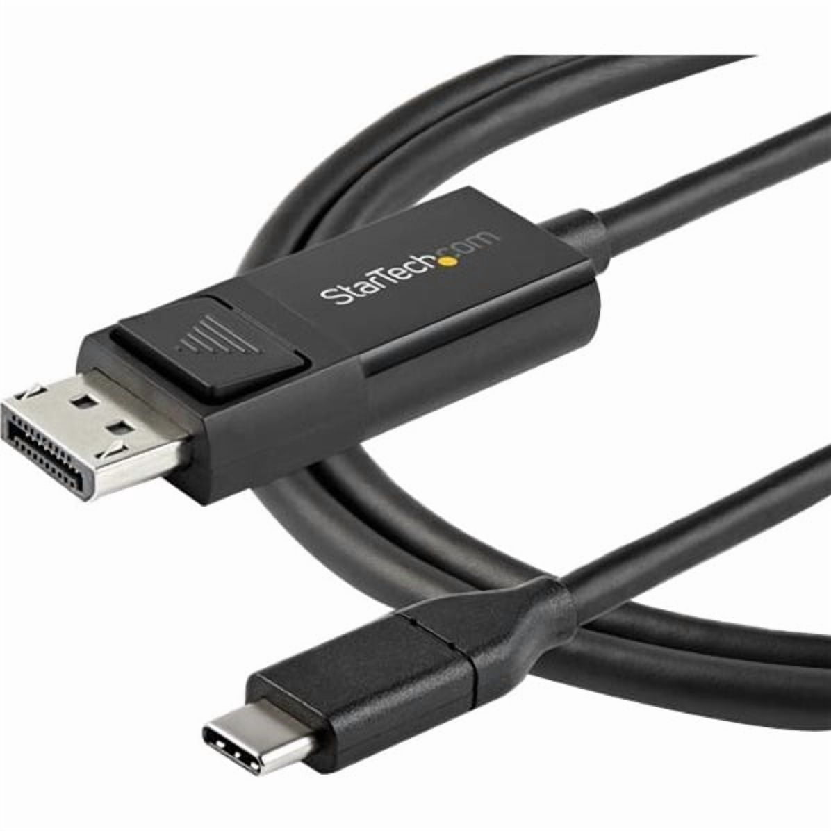StarTech.com CDP2DP1MBD 3.3 ft. (1 m) USB-C to DisplayPort 1.2 Cable, Bi-Directional - Black