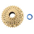 thumbnail image 2 of 11 Velocidades 34T Volante de Bicicleta Acero de Alta Resistencia Rotación Suave Cassette de Velocidad de Bicicleta de Carretera Silenciosa para Ciclismo Oro, 2 of 10