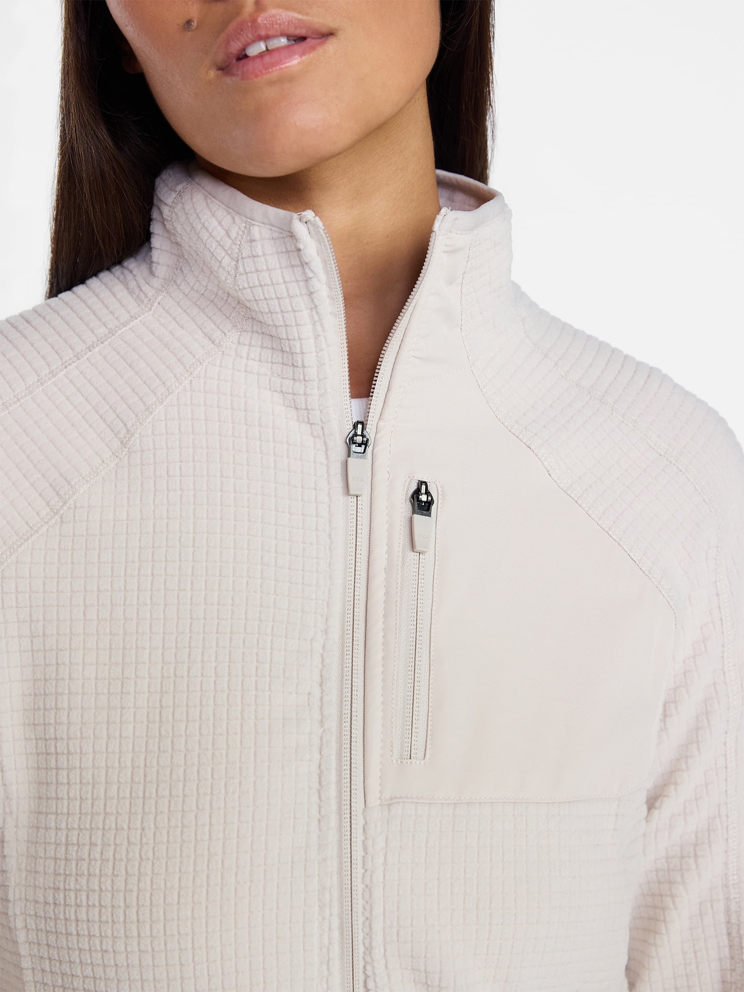 Ozark Trail Women's and Women's Plus Mock Neck Fleece Jacket, Sizes XS-2X