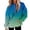 Blue_1, variant on Bovemsi Sweatshirt for Women Large Hoodie With Gradient Print Plus Size Long Sleeved Sweater Pullover Autumn Pocket Clothes Comfort Hoodie