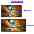 thumbnail image 5 of Hello Fall American Shorthair Enjoys Warm Campfire Autumn Night Bright Moon Desk Mat Full Keyboard Mouse Pad Cat Lover Kitten Owner Gifts Large Mousepad - 01008, 5 of 5