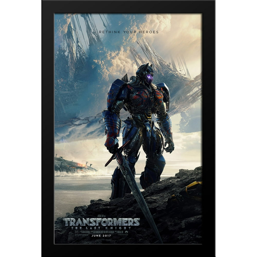Transformers : The Last Knight Replay Transformers: The Last Knight 28x38 Large Black Wood Framed Movie