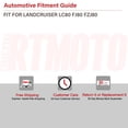 thumbnail image 2 of RTMOTO fit for 93-97 Landcruiser LC80 FJ80 FJ82 FZJ80 4500 J8/LEXUS LX450 Wagon,SUV 80 SERIES Corner Signal Side Marker Light Lamps Clear/Inner Chrome, 2 of 7