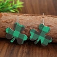 thumbnail image 1 of Pendientes de cuero del Día de San Patricio Pendientes de cuero verde del Día de San Patricio Pendientes verdes con sombrero Pendientes de PU, 1 of 6