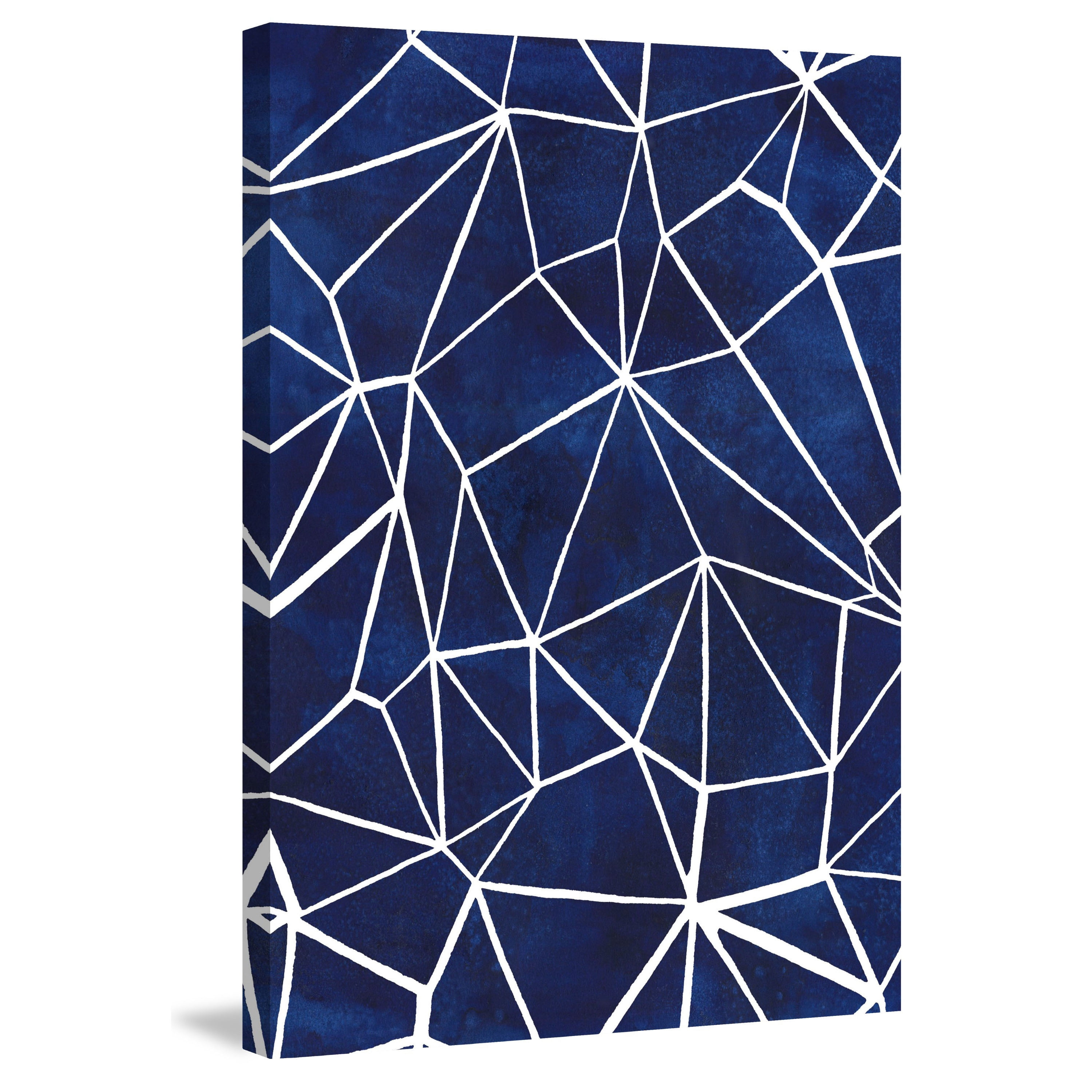 Marmont Hill "Indigo Pattern III" Painting Print on Wrapped Canvas