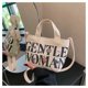 thumbnail image 4 of Bolsos de mano de gran capacidad con estampado de letras para damas, bolsos bandolera, bolsos cruzados, carteras, bolsos para maquillaje y pintalabios, color blanco 2, 4 of 8