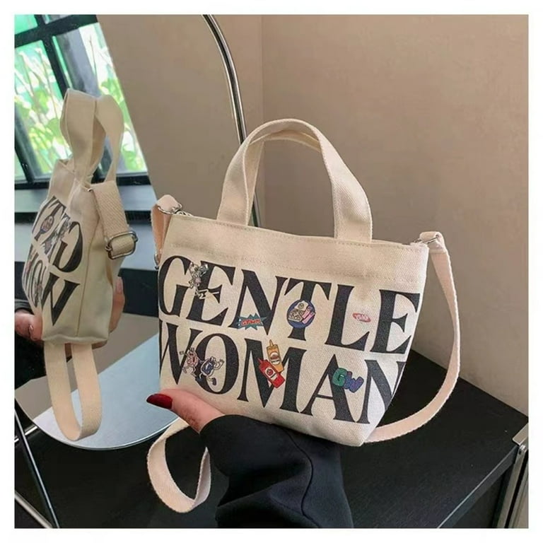 【GENTLEWOMAN】 Gentlewoman Travel Letter Printing Large Capacity Tote Bags