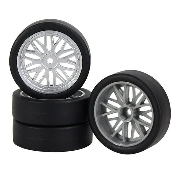 Juego de 4 llantas y neumáticos de repuesto Good Grip de 32 mm de diámetro para RC 1:18 Astilla