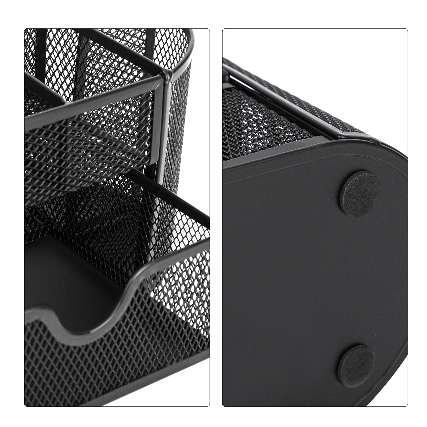 Deli Mesh Desk Organizer with Drawer, 8 Compartments, Black photo 7
