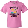 thumbnail image 3 of Inktastic Someone in Puerto Rico Loves Me Youth T-Shirt, 3 of 5