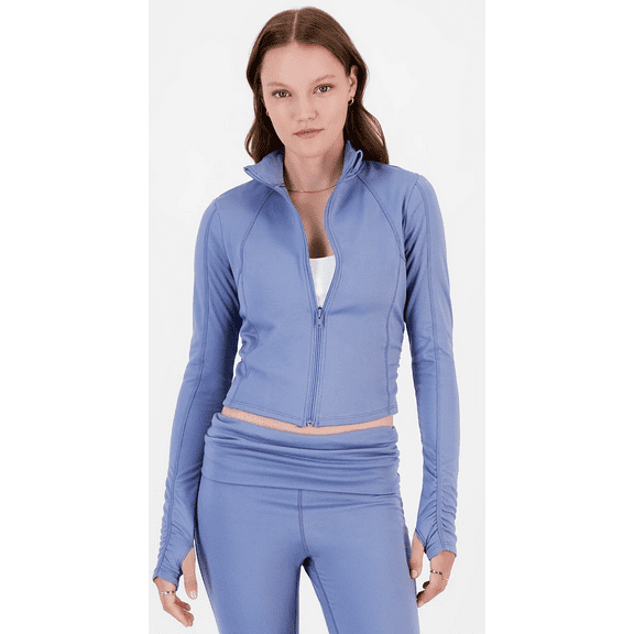 Ultra Flirt TEMPEST Women's Full-Zip Fleece Lined Long Sleeve Top, US Medium