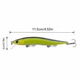 thumbnail image 3 of Bisitoy 2Pcs Realistic Fishing Lures Set with Sharp Hooks for Freshwater Bass Trout, 3 of 4