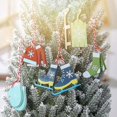 thumbnail image 3 of Juego de 6 adornos para árbol de Navidad, juego colgante de madera, 3 of 5