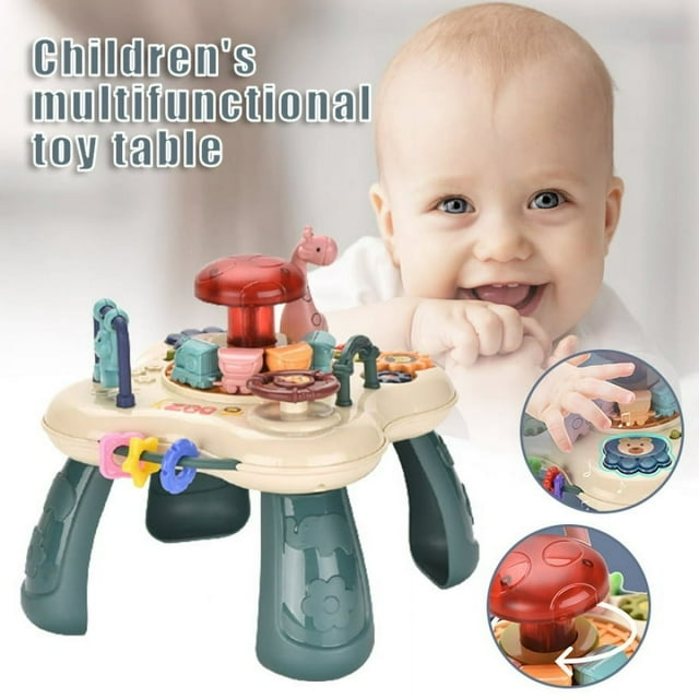 Animal Paradise Kids Play Table with Colorful Light Battery Powered Kids Early Development Toy