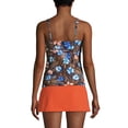 thumbnail image 2 of Lands' End Women's Chlorine Resistant V-Neck Wrap Underwire Tankini Swimsuit Top Adjustable Straps, 2 of 3