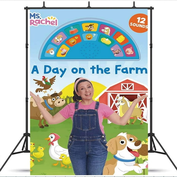 Ms Rachel Fun for the little ones Party Supplies Background Backdrop Taspestry Banner Poster Decor Decorations