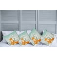 thumbnail image 2 of Ambesonne Fox Throw Pillow Cover 4 Pack, Red Fox Winter Forest Xmas, 18", Almond Green Orange, 2 of 5