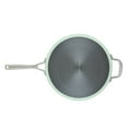 thumbnail image 2 of KitchenAid Hard Anodized 5 Quart Ceramic Nonstick Sauté Pan with Lid, Oven Safe to 500°F, Pistachio, 2 of 10