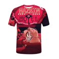 thumbnail image 4 of Hazbin Hotel Camiseta Manga Corta Cuello Redondo Estampada Moda Casual Mujer Rosa/L, 4 of 5