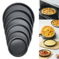 thumbnail image 2 of 5-10 inch Non-Stick Pizza Trays Steel Baking Tool Pizza Pan Oven Tool, 2 of 6