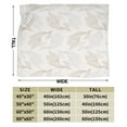 thumbnail image 5 of LNWH Leaves Abstract Texture Seamless Pattern Throw Blanket, Fluffy Soft Cozy Bed Flange Plush Blankets, 50"x40", 5 of 8