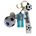 thumbnail image 1 of Divertido! Set Llaveros Jersey Messi 10 GOAT Pulga Seleccion y Balon 2 pack, 1 of 1