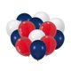 thumbnail image 1 of Globos de fiesta JODIDI, 100 unidades, 30 cm, azul marino, rojo y blanco, 1 of 5