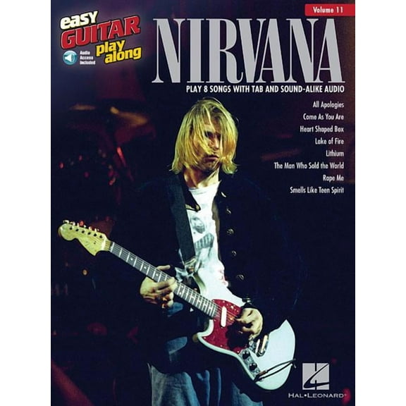 Nirvana Easy Guitar Play-Along Volume 11 Book/Online Audio (Paperback)
