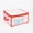 Red, variant on DAMAI Foldable Christmas Storage Box with Double Zippers,Stores up to 32 Ornaments Translucent Christmas Ball Storage Container Organizer Suitable for 3in Holiday Tree Balls