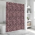 thumbnail image 5 of Pink Black Shower Curtain Set - Small 36" x 72" Washable Bathtub Curtain with 12 Hooks, Elegant Modern Abstract Art Luxury Waterproof Fabric Stall Shower Curtains for Bathroom/Bathtub Décor, 5 of 6
