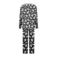 thumbnail image 4 of Tnhcen 2025 2 Pieces Women's Pajamas Set Long Sleeve Loungewear Soft Lounge Set Home Clothes S-3XL, 4 of 4