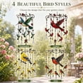 thumbnail image 7 of Hummingbird Wind Chimes, Stained Glass Style Outdoor Wind Chime, Crystal Suncatcher Hanging Decor For Garden, Patio, Yard, Nature Inspired Memorial Gift For Women, 7 of 7