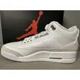 thumbnail image 4 of Jo r-dan 3 Retro Pure Money White/Silver Sneakers CT8532-111 Men’s Size 15, 4 of 6