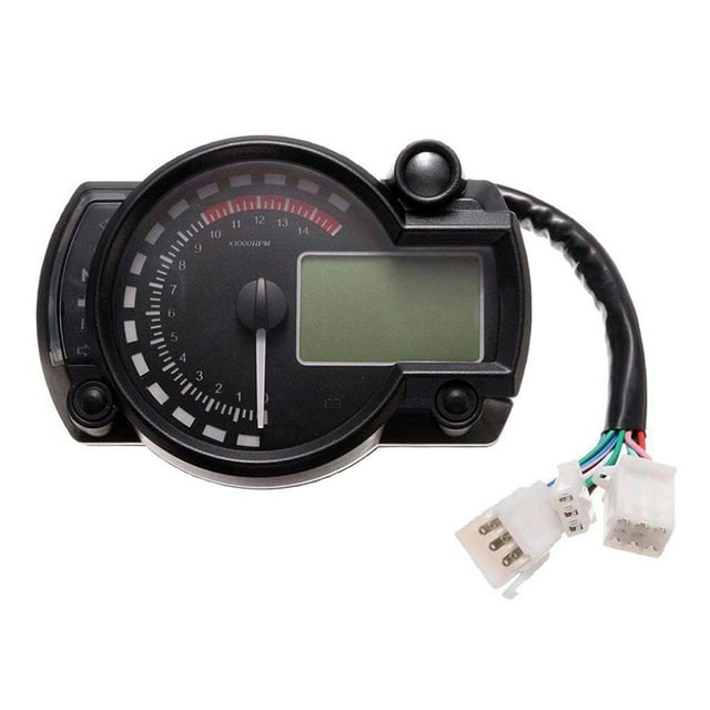 Velocímetro Digital para Motocicleta, Sensor, Odómetro, Tacómetro, Calibre Ajustable Zulema Medidores de velocímetro de motocicleta