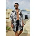 thumbnail image 6 of COOFANDY Mens Long Cardigan Cotton Kimono Lightweight Casual Beach Robe, 6 of 6