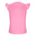 thumbnail image 5 of YigeTops Women's Plaid Trim V Neck Blouse Sleeveless Loose Tank Tops Casual Summer Tunic Tops Pink M, 5 of 6
