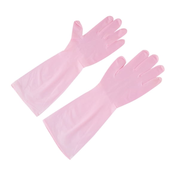 Clearance Under $1.64! 1Pc Reusable Nitrile Glove for Household Chores (Silicone, Pink, Size A)