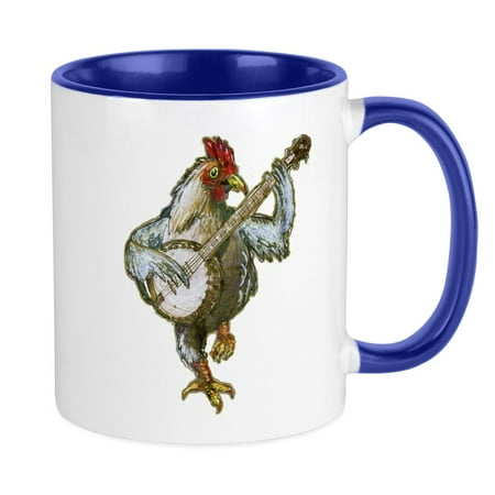 

CafePress - Banjo Chicken Mugs - Ceramic Coffee Tea Novelty Mug Cup 11 oz
