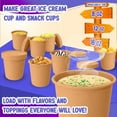 thumbnail image 3 of MT Products Disposable Brown Paper Soup Cups with Lids 12 oz  - Pack of 20, 3 of 9