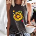 thumbnail image 4 of Tops casuales de verano sin mangas para mujer Tops de chaleco sin mangas con estampado de cuello redondo Pompotops  lopia997032, 4 of 7
