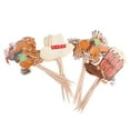 thumbnail image 6 of Set of 24pcs Cute Cowboy Cupcake Picks Party Decoration, 6 of 8