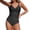 Black, variant on Swimwear Women Swimsuit Bathing Suit Full Coverage Slimming Swimwear Black L