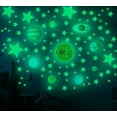 thumbnail image 3 of LINLIN Wall Stickers, Glow in The Dark Stars, Glow in The Dark Solar System Planets for Ceiling Planets Space Wall Stickers Solar System Galaxy Wall Decals, 3 of 6