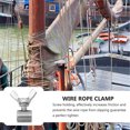 thumbnail image 2 of 8pcs Wire Rope Cable Clips Stainless Steel Wire Rope Clamps Fasteners for 2-3mm Steel Wire, 2 of 9