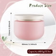 thumbnail image 2 of 4 Pcs Plastic Cream Jars 8oz/250g Empty Sample Containers Wide Mouth Leak Proof Cosmetic Bottles with Lids Refillable Travel Storage Container for Lotion Powder Make Up Samples, Pink, 2 of 6